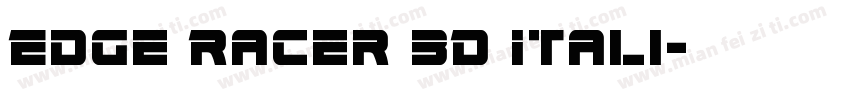 Edge Racer 3D Itali字体转换
